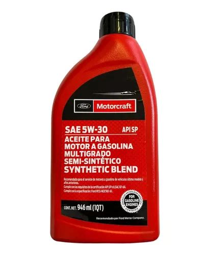 Aceite W Motorcraft Multigrado Semi Sintetico Ml Mercadolibre