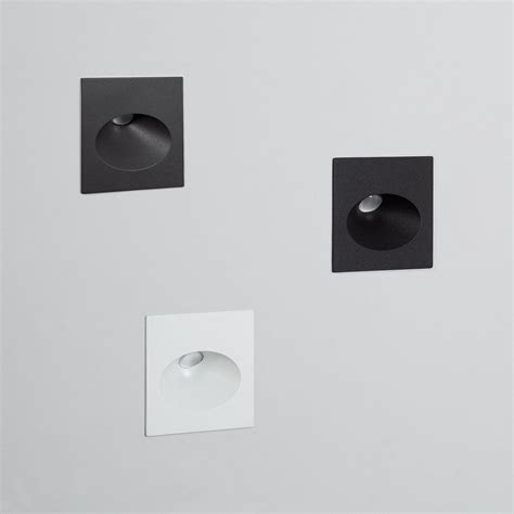 Balise Led Ext Rieure W Encastrable Au Mur Carr E Coney Blanche Blanc