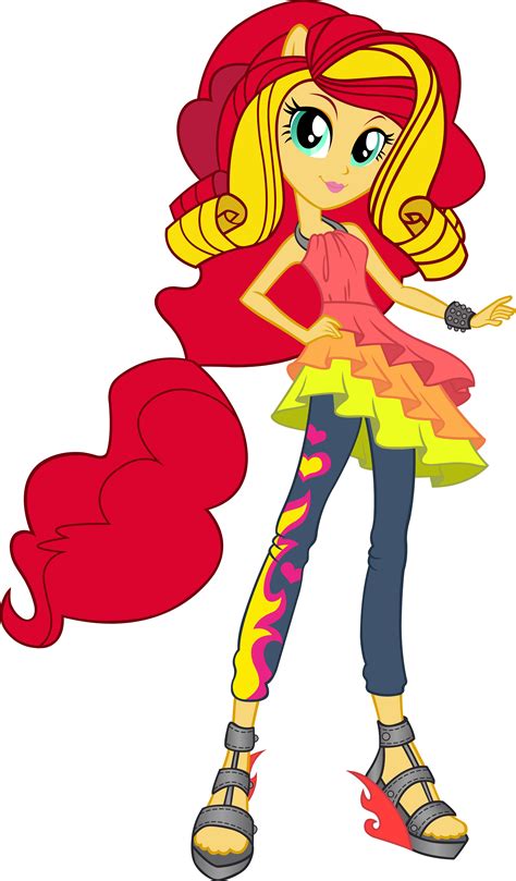 Rainbow Rocks Sunset Shimmer Vector By Icantunloveyou On Deviantart