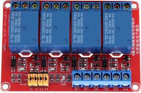 Keenso Kanal Relaismodul Relaiskarte Mit Optokoppler Low Trigger