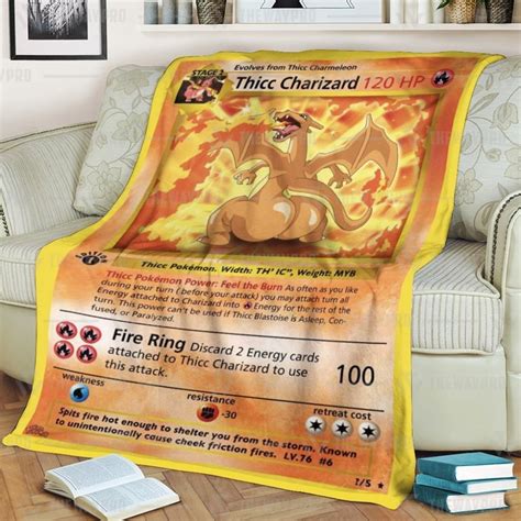 Pokemon Thicc Charizard Blanket Pixeltee