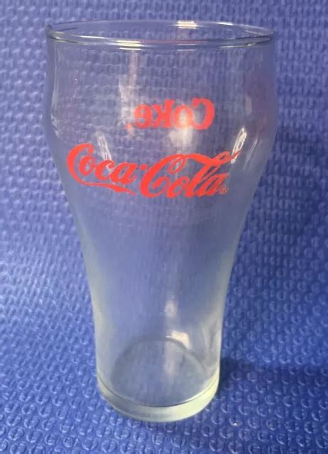 COCA COLA GLASS Tumbler Soda Fountain Classic Bell Style Shape 6