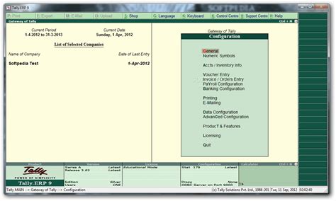 Explain Tally Screen Components With Clear Diagram Full Expl