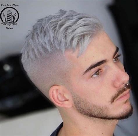 Pin En Nuevos Look Para Caballeros Pelo Platinado Hombre Cortes