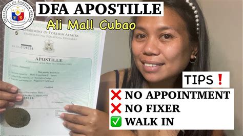 Paano Kumuha Ng Apostille Sa Dfa Tips Para Di Pabalik Balik Sa