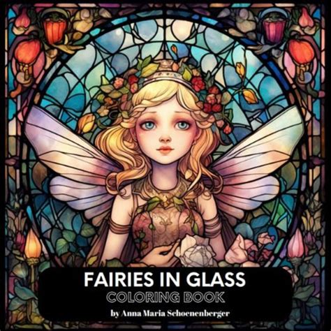 Stained Glass Fairies 50 Stained Glass Coloring Pages Etsy