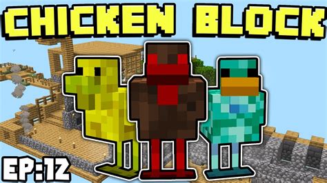 MCPE Chicken Block Ep 12 Sponge Prismarine And Soul Sand