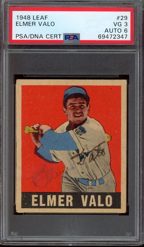 Leaf Elmer Valo Signed Psa Auto Luke Flickr