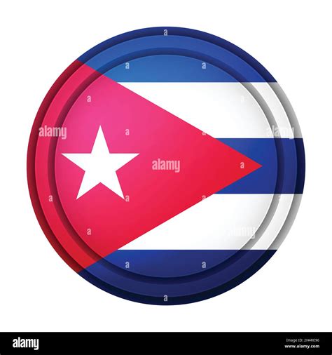 Glass Light Ball With Flag Of Cuba Round Sphere Template Icon Cuban