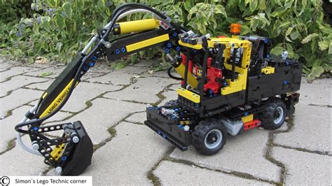 Lego Technic 42053 Volvo EW 160E Fully Motorized YouTube