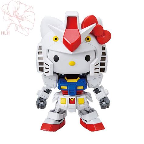 Bandai 58924 Sdex Yuan Zu Gundam Hello Kitty 40th Anniversary Assembly