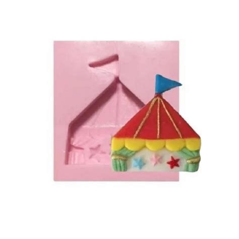 Molde De Silicone Circo Tenda De Circo Elo