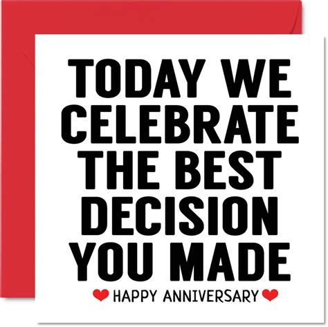 Amazon Nobleworks Funny Anniversary Greeting Card With X