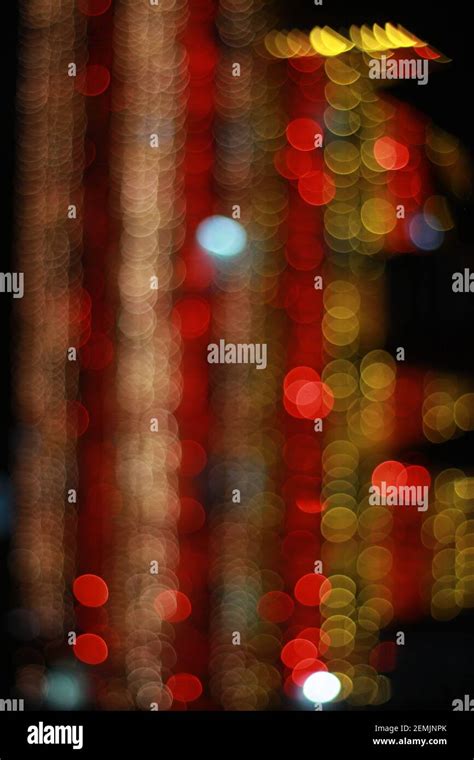 The beautiful bokeh Christmas tree with lights Stock Photo - Alamy