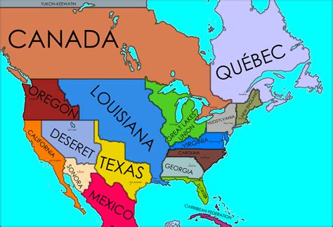 North America Border Map