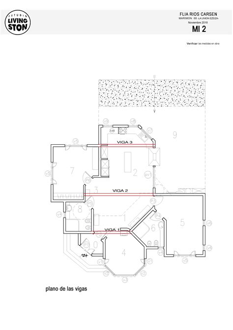 MI2 PLANO DE LAS VIGAS A2 Estudio Livingston