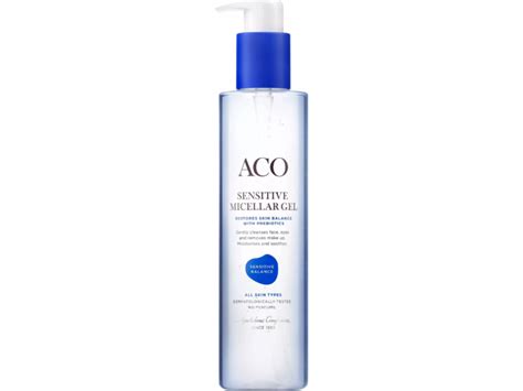 Aco Sensitive Micellar Gel Face Cleanser Sensitive Balance 200 Ml Ingredients And Reviews