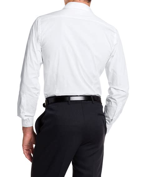 Van Heusen Slim Fit Cotton Stretch Shirt | Mens Long Sleeve Shirt | Van ...