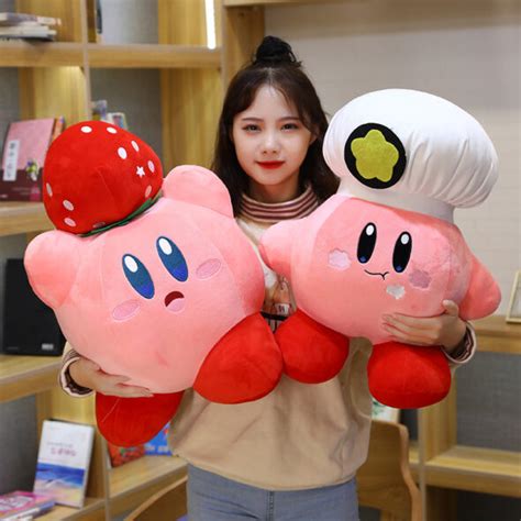 Large Kirby Plush Toys With Stylish Hats - Plushies Shop