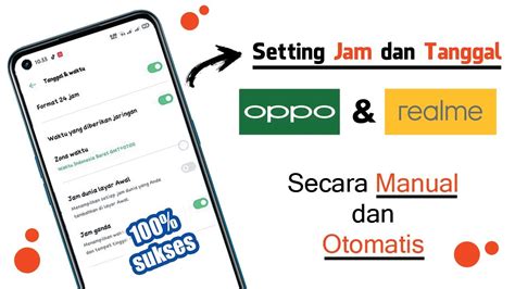 Cara Mengatur Jam Dan Tanggal Di Hp Oppo Dan Realme Youtube