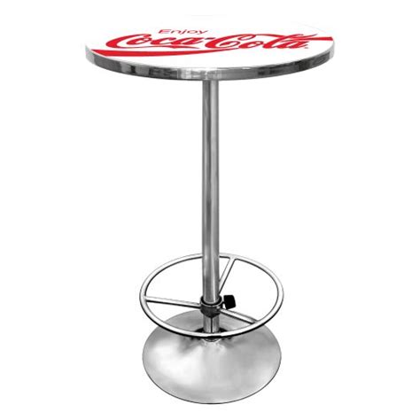 Coca-Cola "Enjoy Coke" Chrome Pub Table