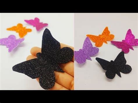 Butterfly Craft With Glitter Paper How To Make Butterflies With