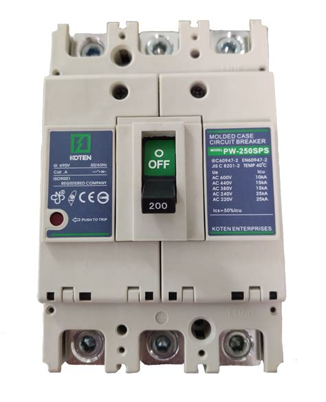 A Molded Case Circuit Breaker Kaic V Three Phase Pole Mccb