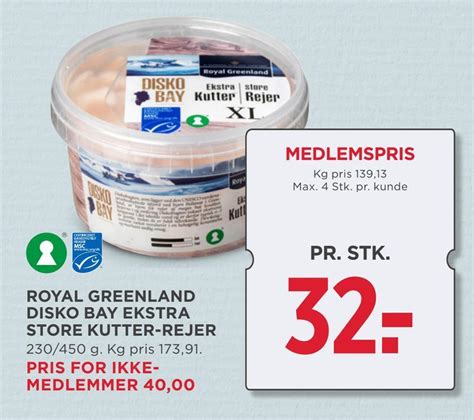 Royal Greenland Disko Bay Ekstra Store Kutter Rejer Tilbud Hos MENY