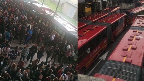 Colapso En El Portal Am Ricas Operaci N De Transmilenio Est Detenida