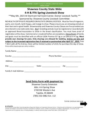 Fillable Online Shawnee County H State Archives Fax Email Print