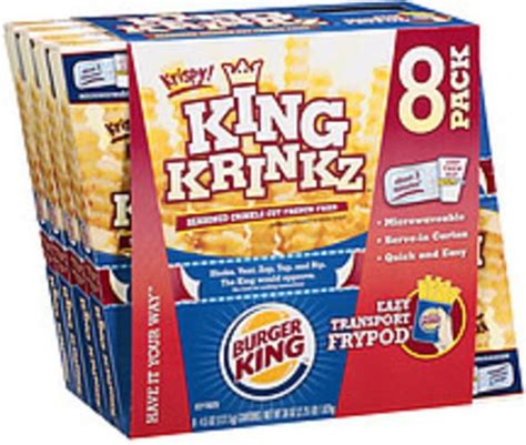 Burger King King Krinkz Seasoned Crinkle Cut French Fries 36 Oz