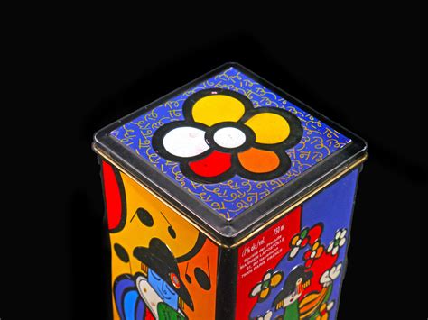 Romero Britto Lithographed Creme De Grand Marnier Tin Signed Etsy Canada