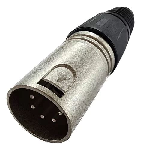 Conector Xlr Canon Macho Amphenol 5 Pinos MercadoLivre