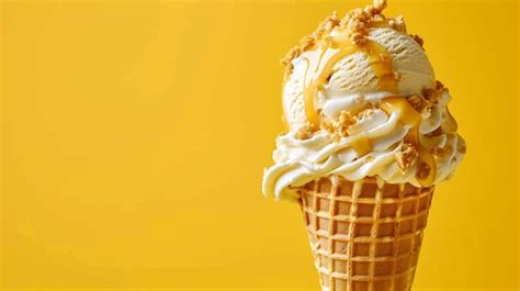 Premium Photo Black Ice Cream In Waffles Cone On White Background