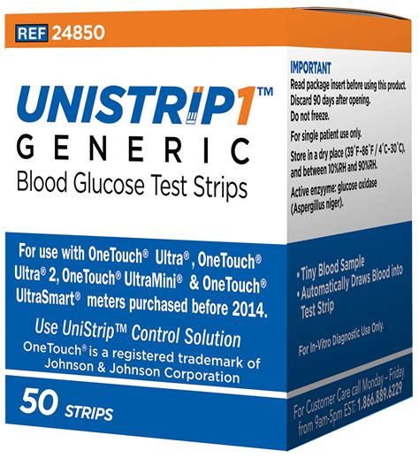 Unistrip Technologies Introduces Generic Blood Glucose Test Strips For