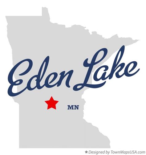 Map of Eden Lake, MN, Minnesota