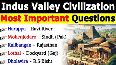 Indus Valley Civilization Top MCQs Ancient History Indus Valley