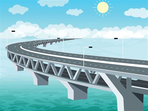 Bangladesh Padma Bridge Illustration 8288333 Vector Art At Vecteezy