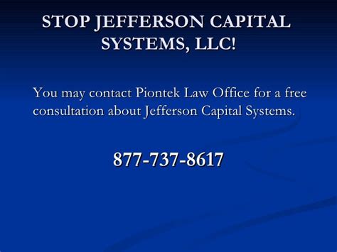 Capital Jefferson Capital Systems