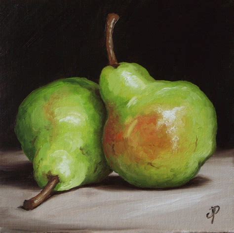 Daily Paintworks Original Fine Art Jane Palmer Pear Art Fruit