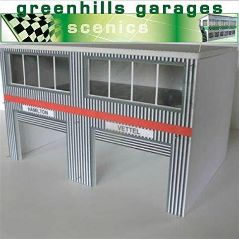 Greenhills Scalextric Slot Car Building Modern Pit Boxes Kit Scale