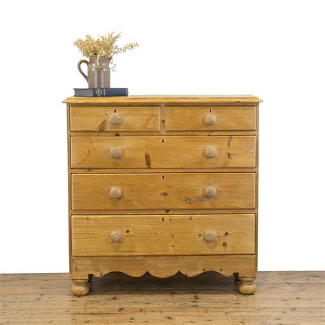 Victorian Antique Pine Chest Of Drawers M Penderyn Antiques