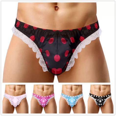 DE HERREN SEXY Slips Bikini Briefs Sissy String Unterwäsche Satin Tanga Höschen EUR 11 17