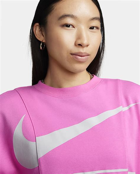 Nike Air Womens Over Oversized Crew Neck French Terry Sweatshirt Nike Uk