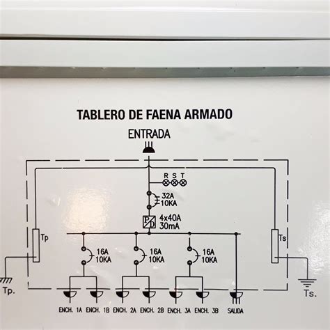 Diagramas Unilineales De Tableros Electricos Foto Borrador