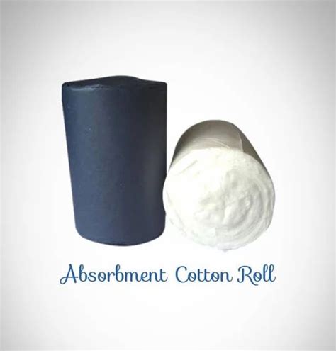 White Plain Surgical Absorbent Cotton Wool Packaging Size Roll At