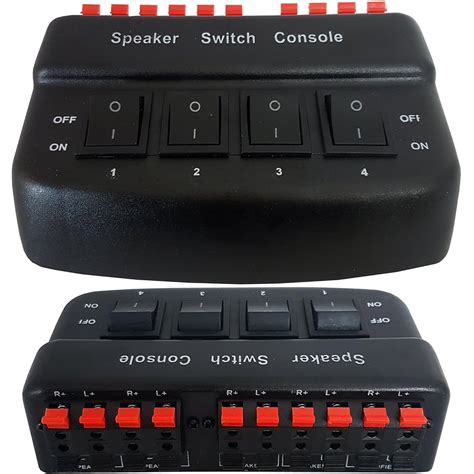 4 Port Zone Speaker Selector Splitter Switch 200w 8 Uk Electronics