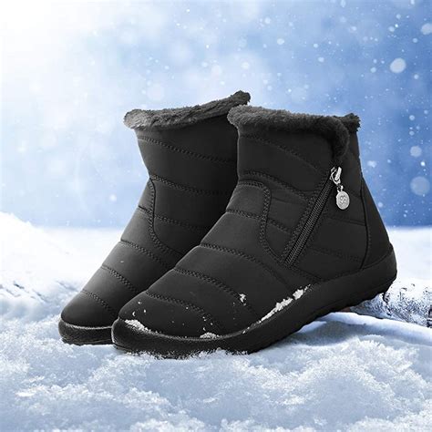 Une Mode Branch E Pas D Pens E Gracosy Bottes De Neige Femme Bottines