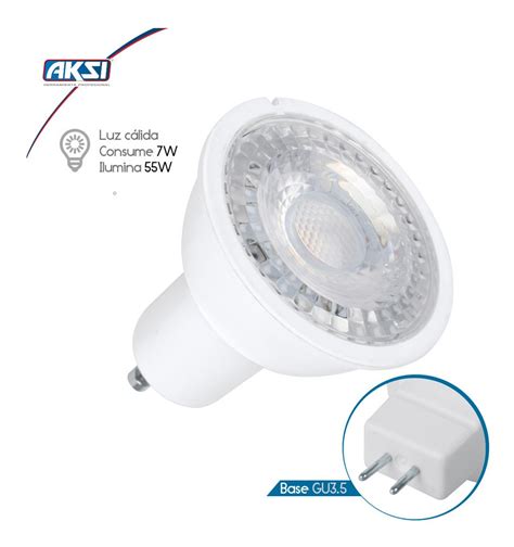 Foco Led Aksi Mr Gu W W Luz C Lida K V Pack Env O Gratis