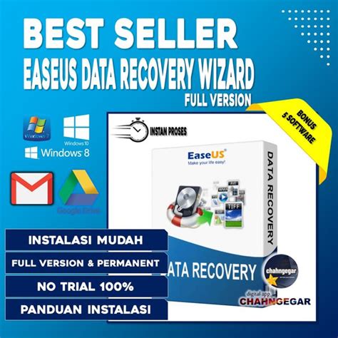 Jual EaseUS DATA RECOVERY WIZARD 15 PRO Terbaru Software Windows